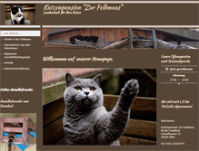 Tablet Screenshot of katzenpension-zur-feldmaus.de